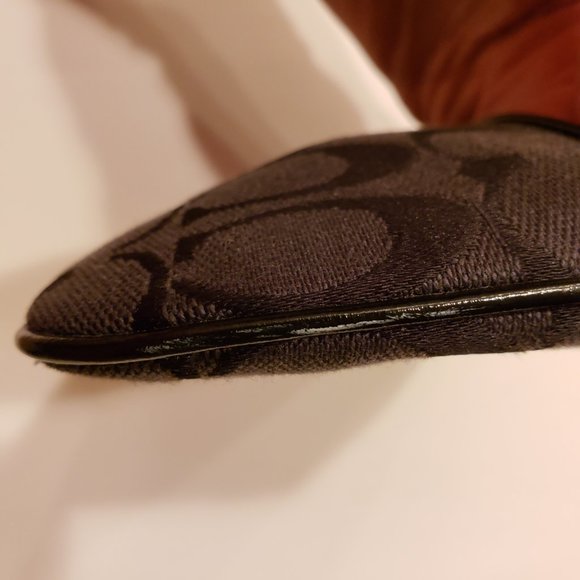 Coach Black Wristlet with Signature Canvas - Picture 15 of 15